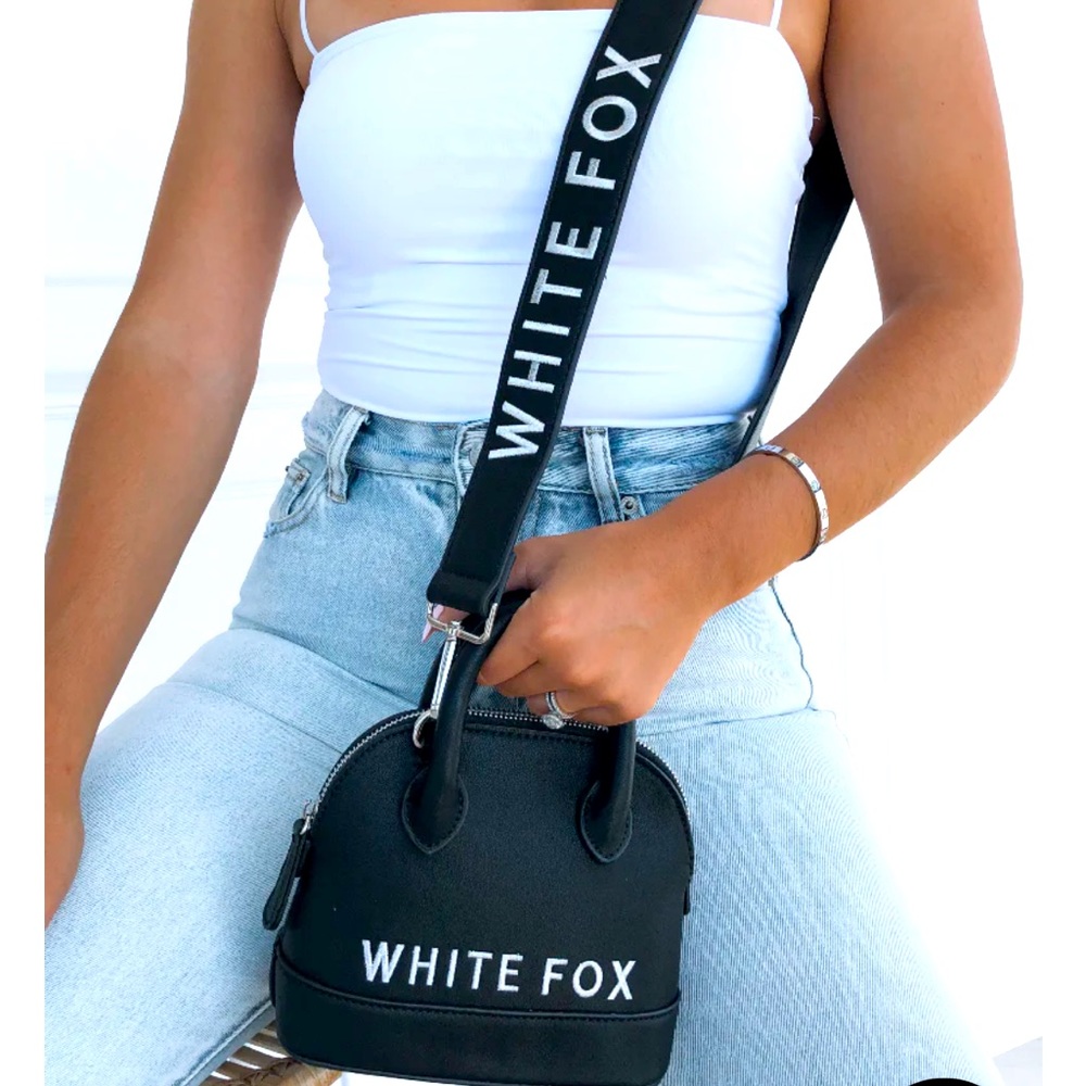 NWOT White Fox Crossbody Bag